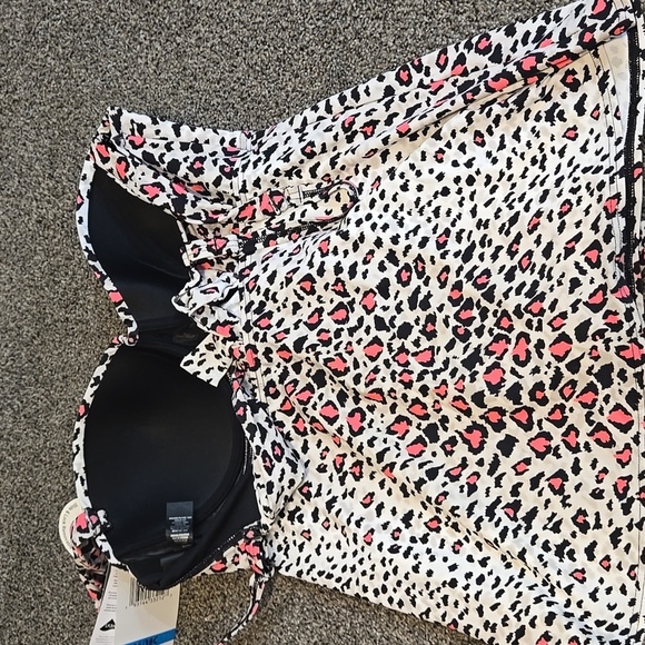 NWT Coco Reef Women Leopard Print Bra Sized 36/38C Swim Bikini - Picture 4 of 9